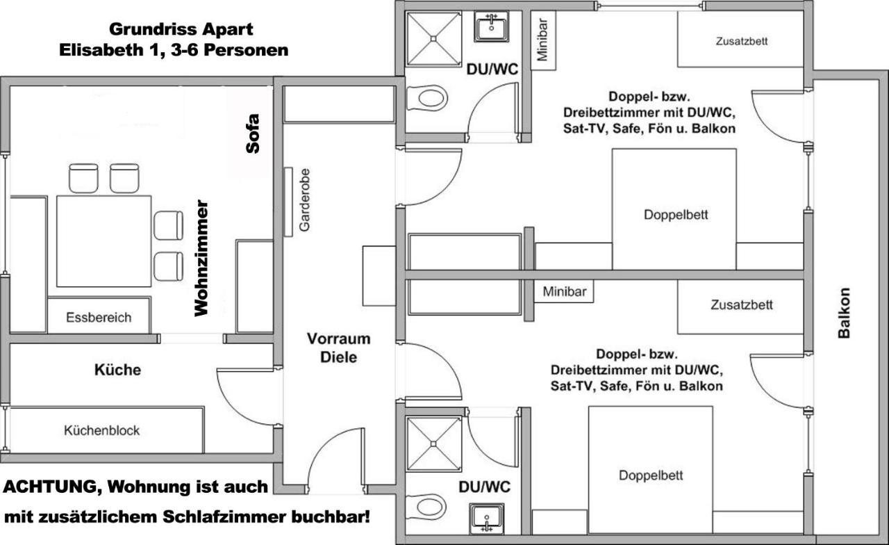 "Apart Elisabeth" Inkl Silvretta Premium Summercard See Exterior foto